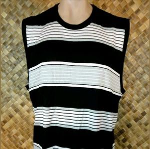 BARE FOX men's Gray & Black Tank Top